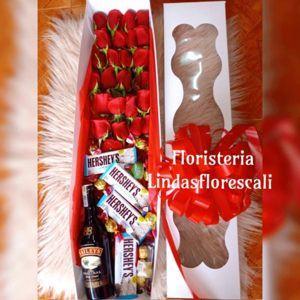 Caja de Rosas con Amor Cali